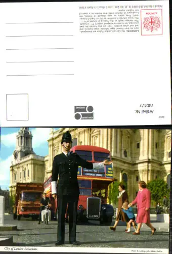 730477 London City of London Policeman Doppeldeckerbus Bus Great Britain