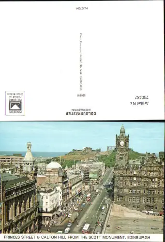 730487 Edinburgh Princes Street and Calton Hill from the Scott Monument Great Britain