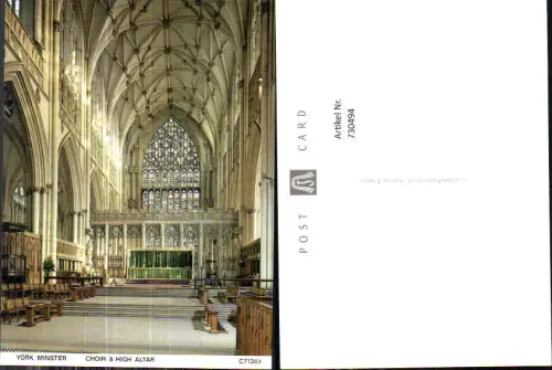 730494 York Minster Choir and High Altar Great Britain