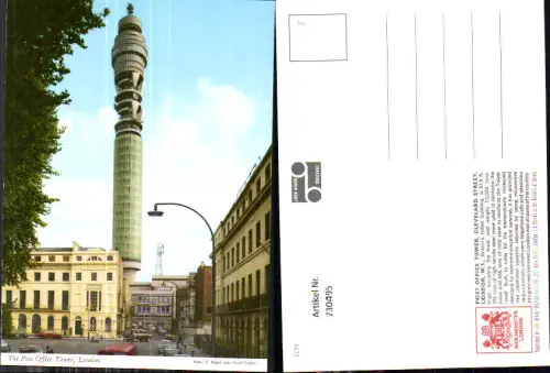 730495 London Post Office Tower Cleveland Street Great Britain