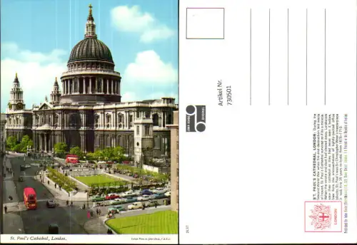 730501 London St Paul Cathedral Doppeldeckerbus Bus Great Britain