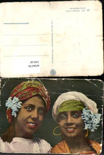 730518 Scenes and Types Jeunes Mauresques Maurische Volkstypen Frauen Kopfschmuck