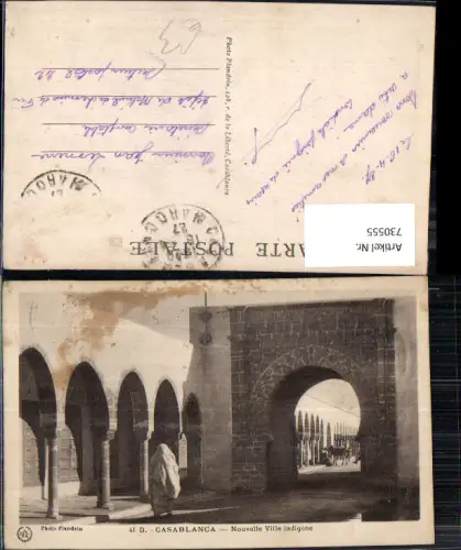 730555 Casablanca Nouvelle Ville indigene Volkstypen Maroc Marokko