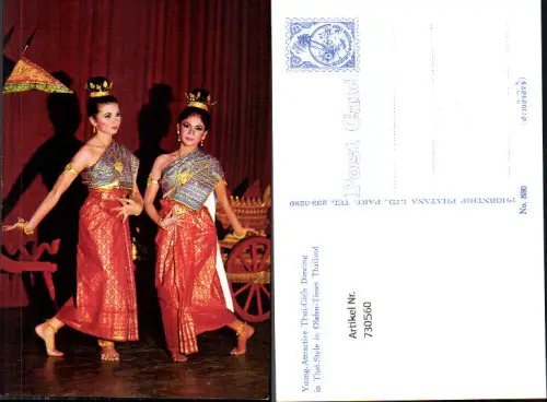 730560 Young-Attractive Thai-Girls Dancing Tanzen Schmuck Thailand Volkstypen