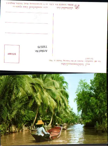 730579 Foto AK Thonburi Scenery of the Floating Market at Wat-Sai canal Boote Thailand