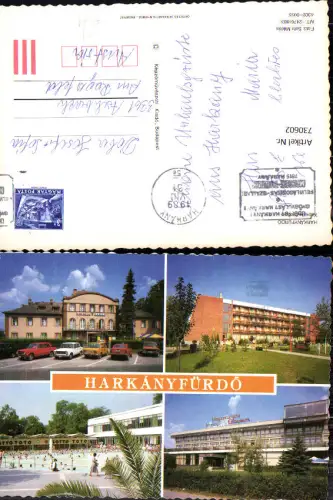 730602 Mehrbild AK Harkanyfürdö Therme Hungary