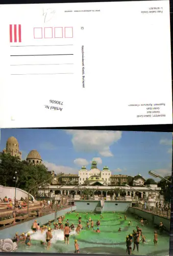 730606 Budapest Gellert fürdö Gellert-Bad Therme Hungary