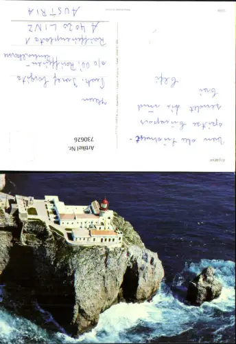 730626 Luftbild Algarve Leuchtturm Portugal Cabo de São Vicente