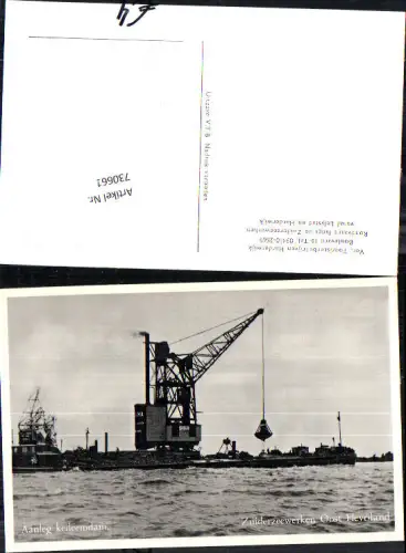 730661 Zuiderwerken Oost Flevoland Kran Werft Technik Aanleg