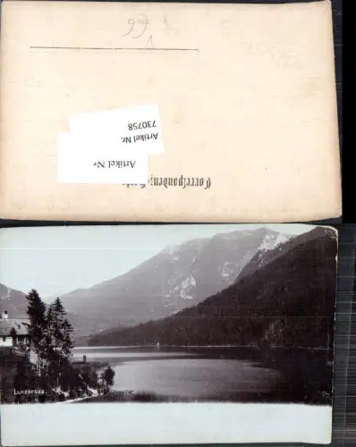730758 tolle Foto-AK Lunz am See Lunzersee 1900 pub Theodor Mark Scheibbs