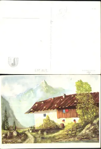 730763 Künstler AK Kbn Kunstkarte Neuwied Tirol Bauernhof Kufstein Kaisertal