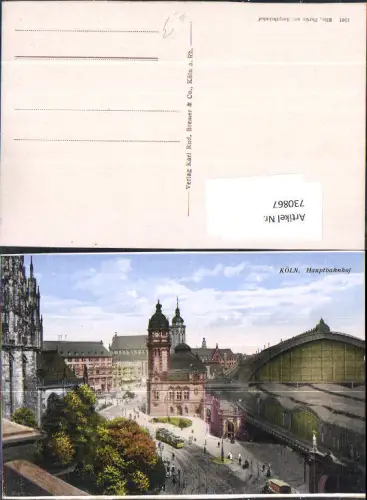 730867 Köln Hauptbahnhof Bahnhof Straßenbahn Eisenbahn