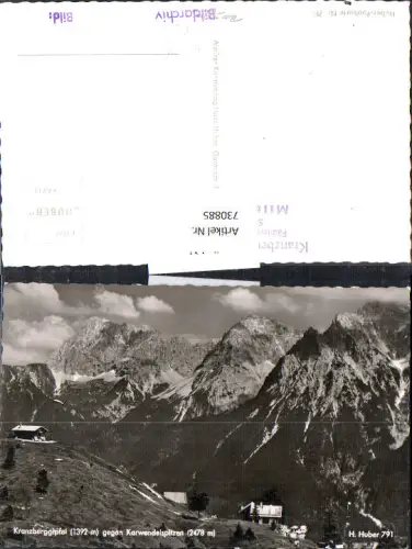 730885 Foto AK Franzberggipfel geg. Karwendelspitze Mittenwald