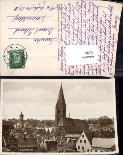 730895 Foto AK Kaufbeuren Ansicht mit Kirche