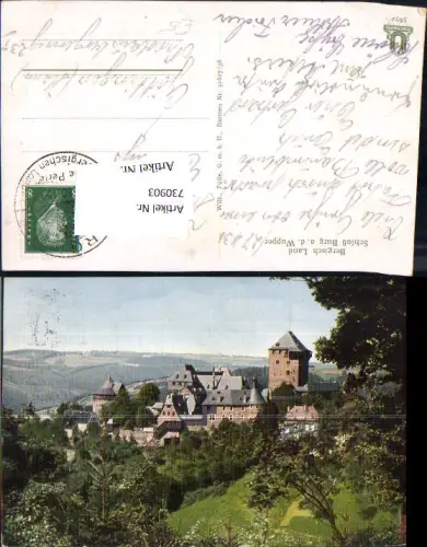 730903 Bergisch Land Schloss Burg a. d. Wupper