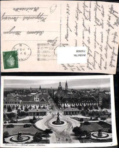 730908 Mannheim Blick vom Schloss