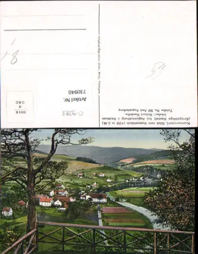 730940 Kunnersdorf Blick von Kunnerstein b. Augustusburg Sachsen