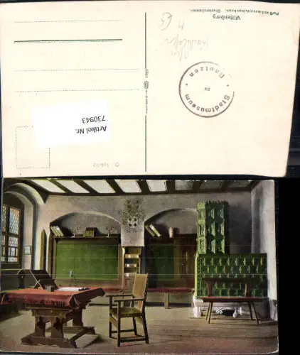 730943 Wittenberg Melanchthonhaus Studierzimmer Kachelofen Ofen