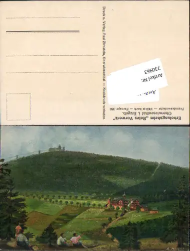 730963 Künstler AK A. Hertel Oberwiesenthal i. Erzgebirge Erholungsheim Rotes Vorwerk