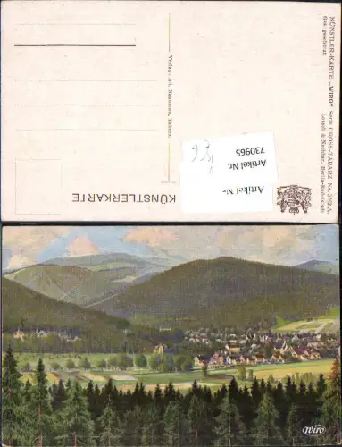 730965 Künstler AK Tabarz Thüringer Wald Ansicht pub Wiro 3462A