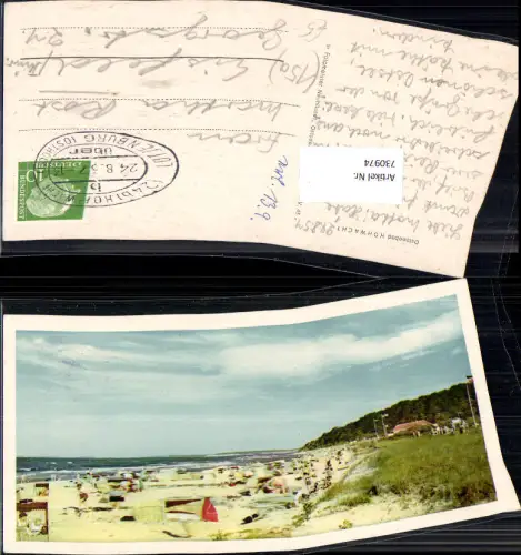 730974 Ostseebad Hohwacht Strand Strandleben
