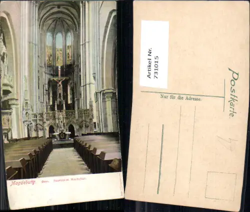 731015 Magdeburg Dom Inneres mit Hochaltar