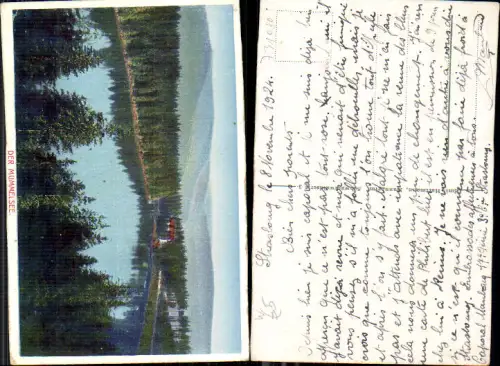 731080 Mummelsee bei Seebach Schwarzwald 1924 pub Emil Hartmann