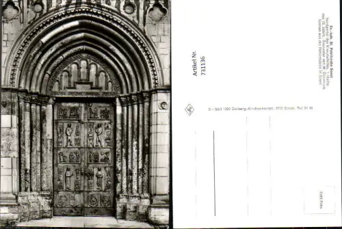 731136 Foto AK Soest St Petrikirche Nordportal Kirche
