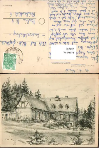731235 Künstler AK G. Augst Schellerhau Erzgebirge Ferienheim d. Sachsenverlages