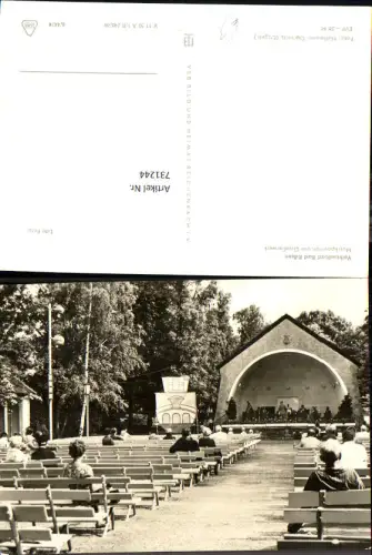 731244 Foto AK Bad Kösen Musikpavillon am Gradierwerk Musik Bühne