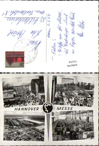 731254 Mehrbild AK Hannover Messe Ausstellung Ansichten 1964