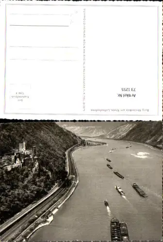 731255 Fliegeraufnahem Burg Rheinstein a. Rhein