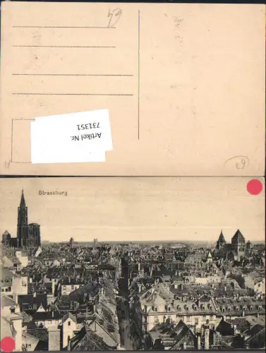 731351 Strassburg Strasbourg Elsass Ansicht