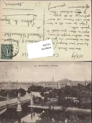 731359 Strassburg Strasbourg Elsass L Universite