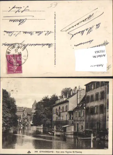 731363 Strassburg Strasbourg Elsass Vue vers l Eglise St Thomas