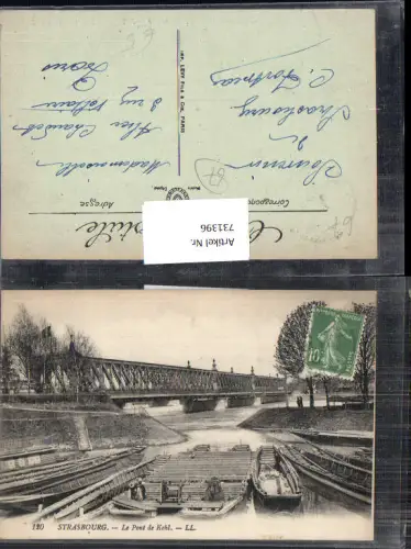 731396 Strassburg Strasbourg Elsass Le Pont de Kehl Brücke