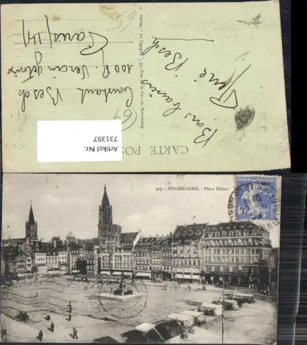 731397 Strassburg Strasbourg Elsass Place Kleber