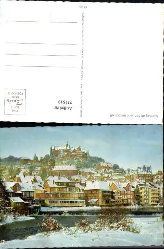 731519 Marburg a. d. Lahn mit Schloss im Winter
