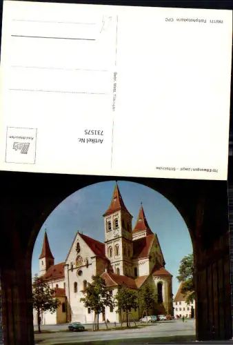 731575 Ellwangen Jagst Stiftskirche Kirche VW Käfer