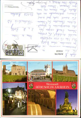731610 Mehrbild AK Rüdesheim am Rhein Drosselhof Weinfässer Weinkeller