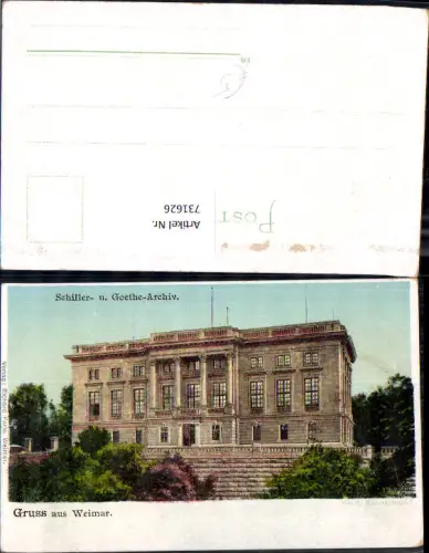 731626 Weimar Schiller-u . Goethe-Archiv