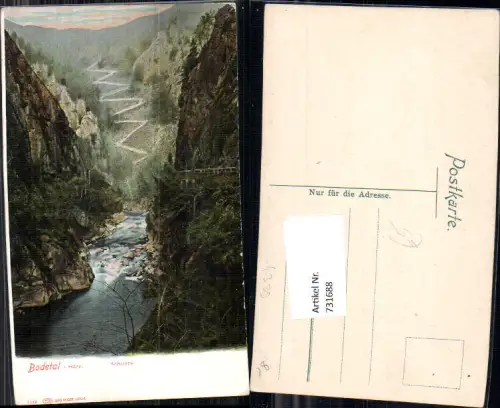731688 Thale Bodetal i. Harz Schurre