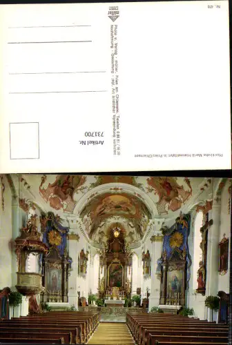 731700 Prien a. Chiemsee Pfarrkirche Maria Himmelfahrt Kirche Inneres