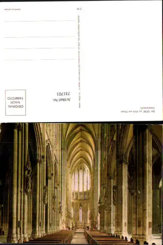 731701 Köln am Rhein Dom Innenansicht