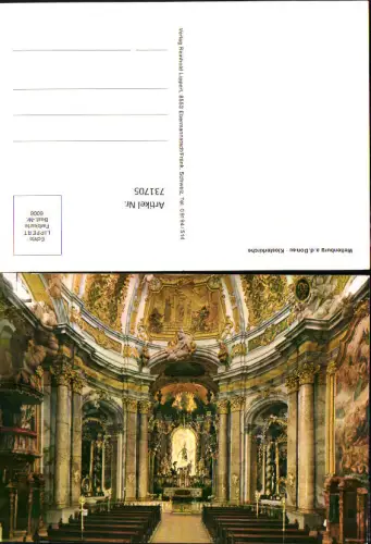 731705 Weltenburg a. d. Donau Klosterkirche Inneres