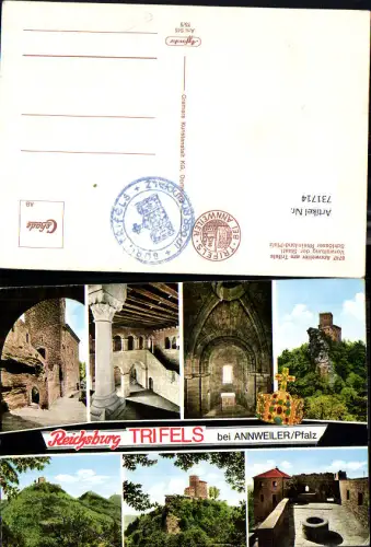 731714 Mehrbild AK Reichsburg Trifels bei Annweiler Pfalz Burg Ansicht