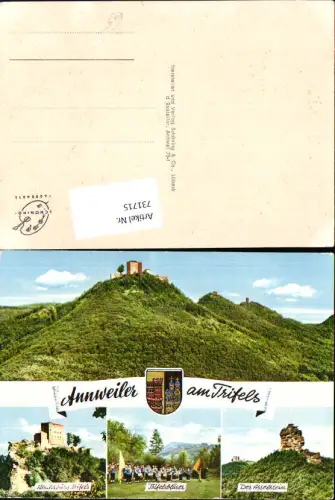 731715 Mehrbild AK Annweiler am Trifels Reichsburg Trifelsbläser Der Asselstein