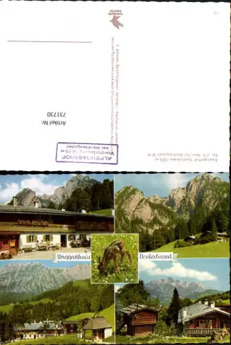 731730 Mehrbild AK Berggasthaus Vorderbrand Berchtesgaden Schönau am Königsee