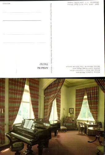 731737 Foto AK Weimar Liszthaus Musikraum Interieur Klavier Flügel Musik