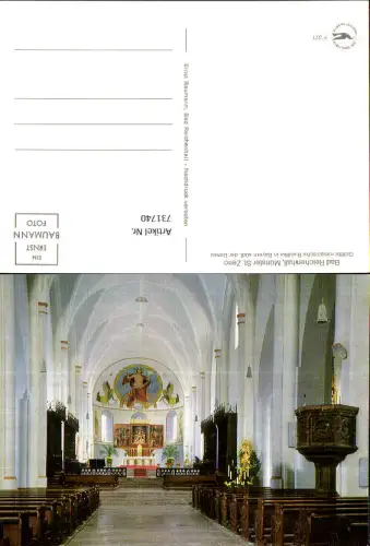 731740 Bad Reichenhall Münster St Zeno Basilika Inneres